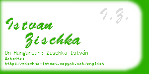 istvan zischka business card